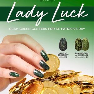 St Patrick’s color street nails